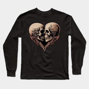 The Kissing Skulls Long Sleeve T-Shirt